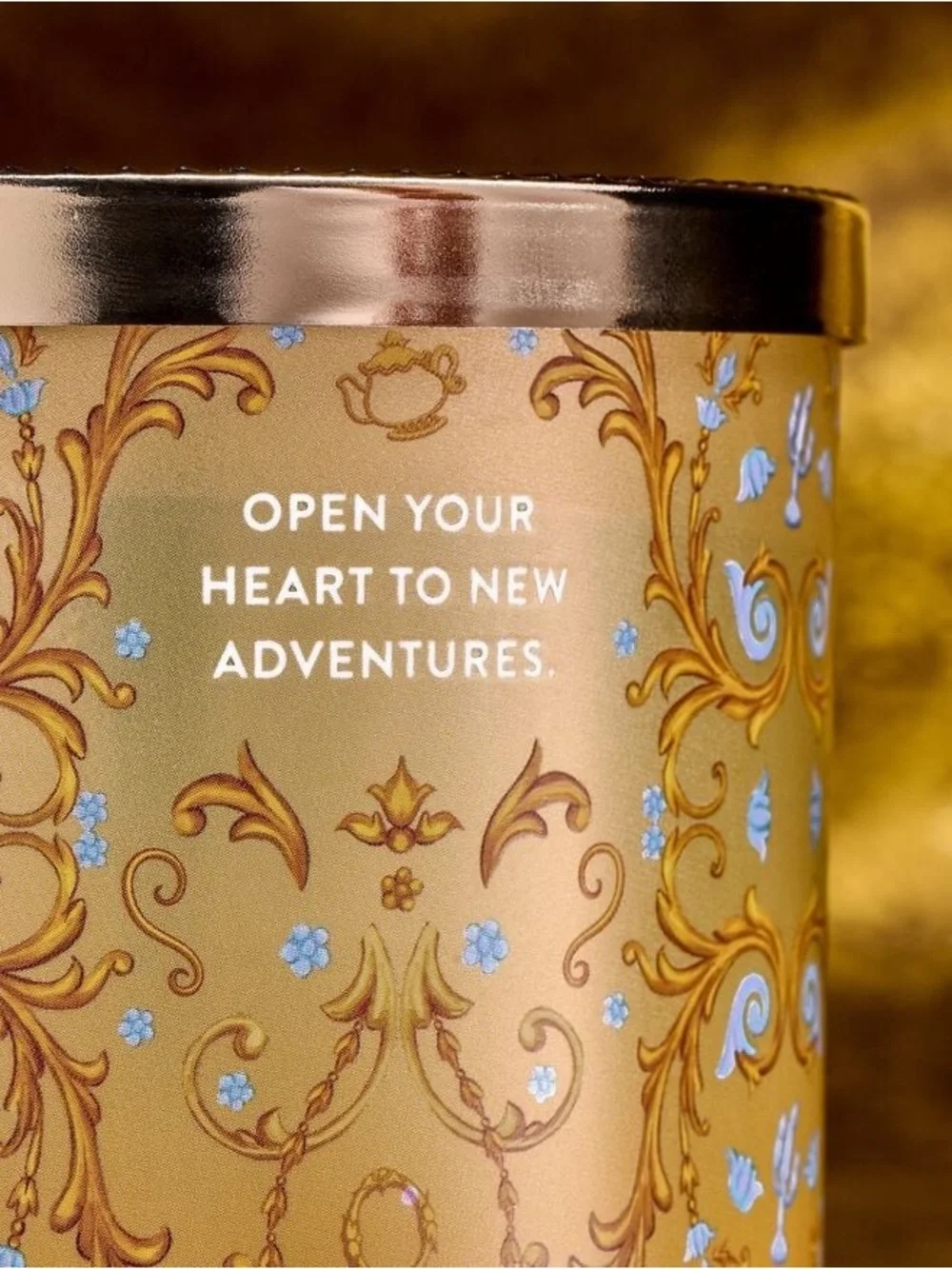 Bath & Body Works Belle Disney Princess Candle — Gold & Blue - Picture 4 of 5